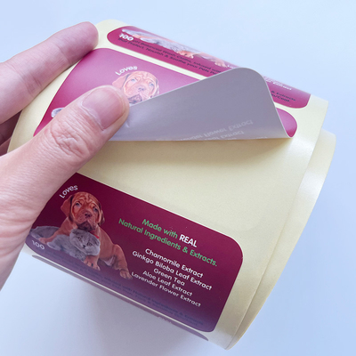 Giấy tráng Pet Vinyl Tamper Con dấu Dán tùy chỉnh In