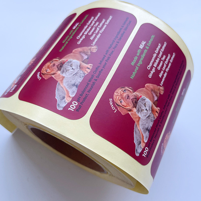Giấy tráng Pet Vinyl Tamper Con dấu Dán tùy chỉnh In