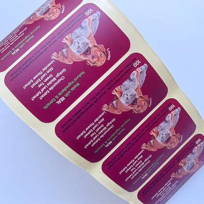 Giấy tráng Pet Vinyl Tamper Con dấu Dán tùy chỉnh In