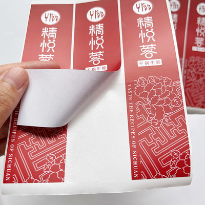 Giấy tráng phủ Giấy tổng hợp BOPP PE PET Nhãn dán có thể Nhãn riêng Mỹ phẩm Thực phẩm Nhãn chịu lạnh