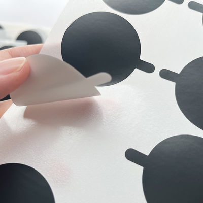 Keo dán Tamper tùy chỉnh không thấm nước In kết dính Vòng tròn Nhãn Vinyl riêng