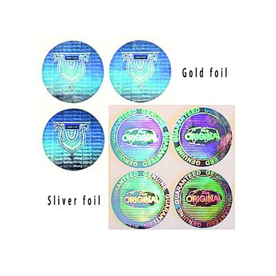 Logo thiết kế chống hàng giả 3D Hình dán bảo mật ba chiều
