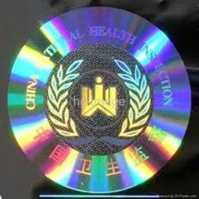 Logo thiết kế chống hàng giả 3D Hình dán bảo mật ba chiều