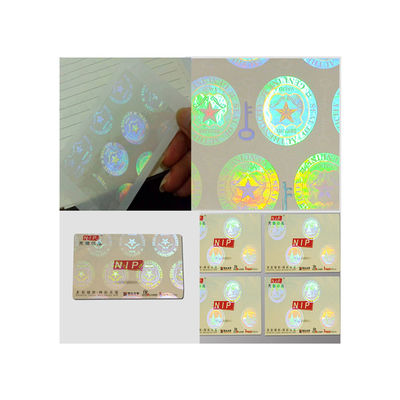 Hình dạng tùy chỉnh ID Die Cut Hình dán ba chiều trong suốt, Hình dán ba chiều bằng chứng Tamper