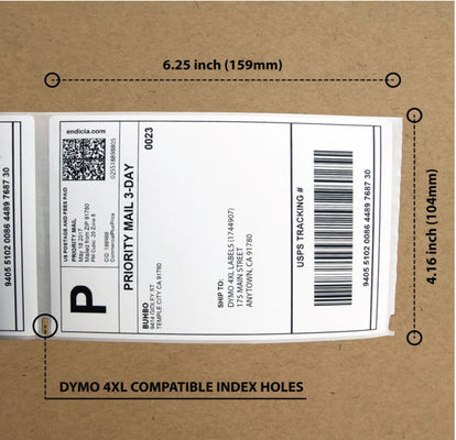 Nhãn nhiệt trống 4X6 inch 220PCS, Cuộn nhãn mã vạch trống