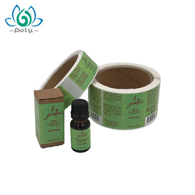3 x 7,5cm Chai màu hổ phách CMYK Cuộn nhãn vinyl màu