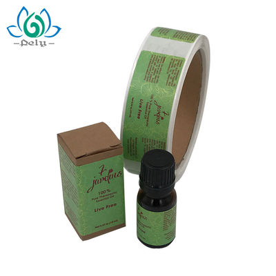 3 x 7,5cm Chai màu hổ phách CMYK Cuộn nhãn vinyl màu