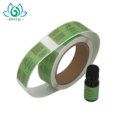 3 x 7,5cm Chai màu hổ phách CMYK Cuộn nhãn vinyl màu
