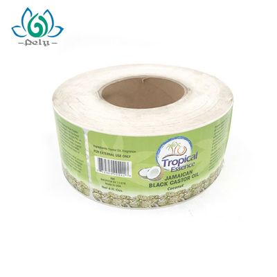Nhãn thực phẩm và đồ uống không thấm nước Nhãn được in trên cuộn