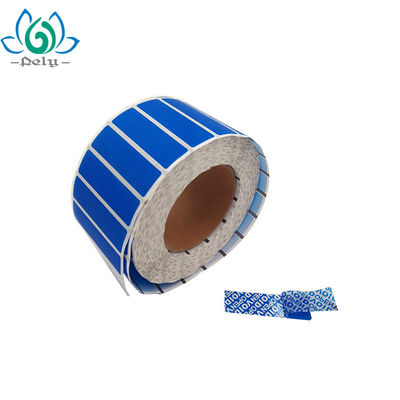 Dịch vụ ODM 8,5 X 2,2 cm Pantone màu Tamper Nhãn bảo mật rõ ràng
