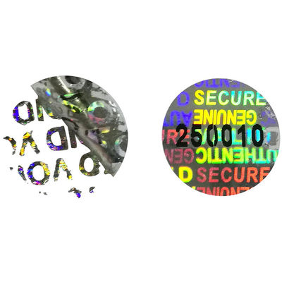 Tùy chỉnh các Nhãn Bảo mật Hiển thị Logo Die Cut Tamper