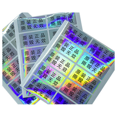 Nhãn bảo mật chống giả mạo CMYK Color Tamper