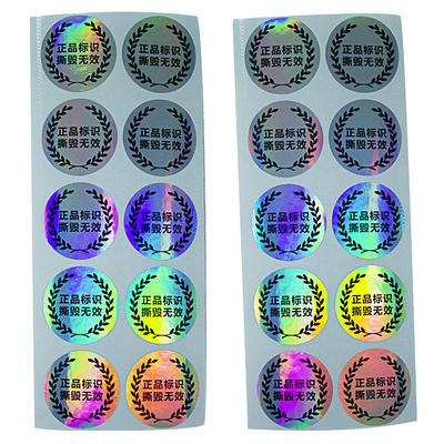 Nhãn bảo mật chống giả mạo CMYK Color Tamper