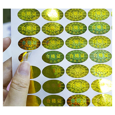 Hình dán ba chiều cắt khuôn tùy chỉnh Pely chống hàng giả