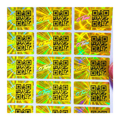 Vinyl QR Code ba chiều Tamper Nhãn bảo mật rõ ràng