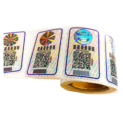 Vinyl QR Code ba chiều Tamper Nhãn bảo mật rõ ràng