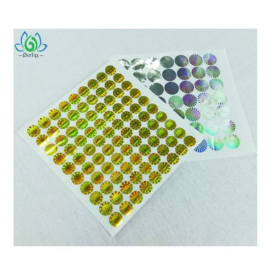 Nhãn bảo mật rõ ràng in UV Tamper, Nhãn ba chiều cho chứng chỉ