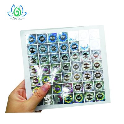 Nhãn mã vạch chống giả mạo Silver Goil 3D Tamper
