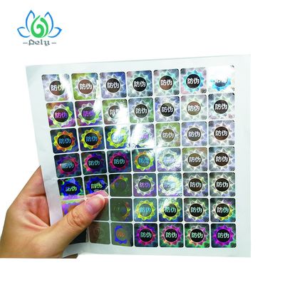 Nhãn mã vạch chống giả mạo Silver Goil 3D Tamper
