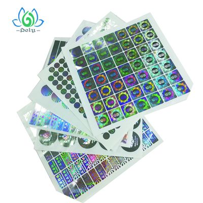 Nhãn mã vạch chống giả mạo Silver Goil 3D Tamper