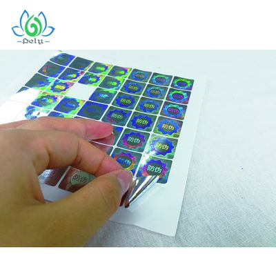Nhãn mã vạch chống giả mạo Silver Goil 3D Tamper