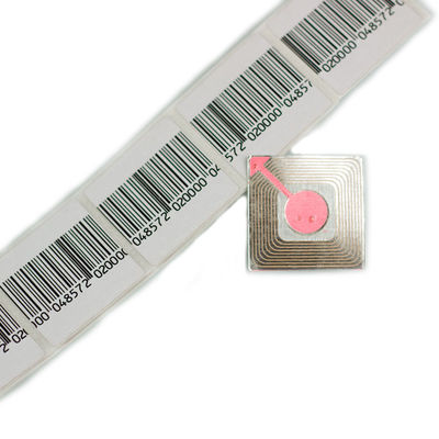 Anti Theft RF 4 * 4cm Soft Barcode Label Sticker Tag 8.2 MHz EAS Security Barcode Label Roll