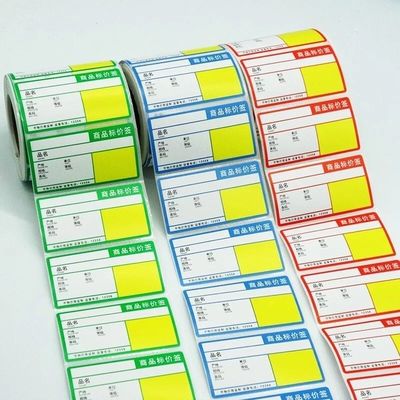 Thẻ kệ siêu thị Flexographic CMYK Nhãn kệ cho cửa hàng tạp hóa