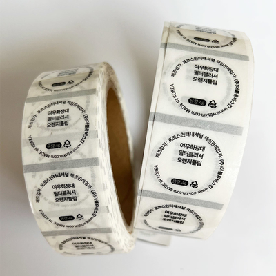 40mm Tròn tròn trong suốt Vinyl bóng Hình dán tự dính Son môi trong suốt Hình dán tự dính