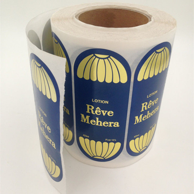 Giấy dán Vinyl không thấm nước màu Pantone cho chai mỹ phẩm