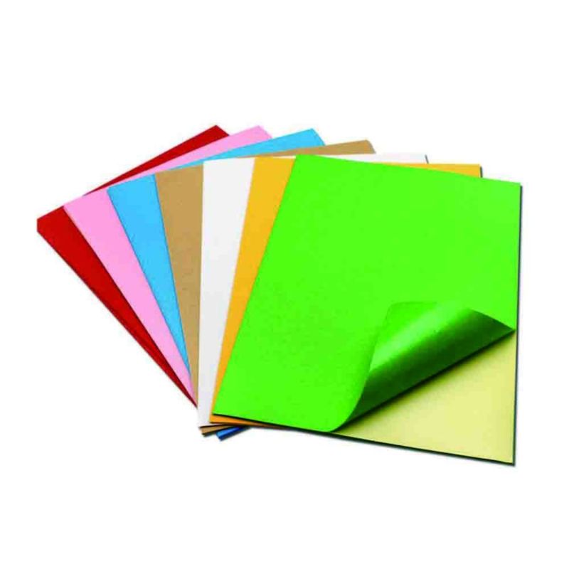 Màu A4 Cao cấp 100% Bột giấy bằng gỗ Keo dán cao Giấy kích thước Thư Vinyl Giấy dán